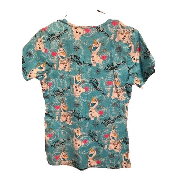 ScrubStar Disney Olaf Nurse Scrub XS Used - Picture 2 of 4